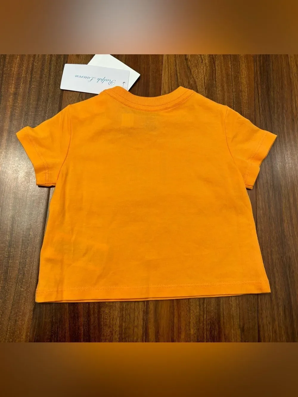 Polo Ralph Lauren orange embroidered short sleeve tee shirt NWT